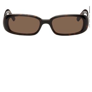 Chimi Brown Rectangular Sunglasses